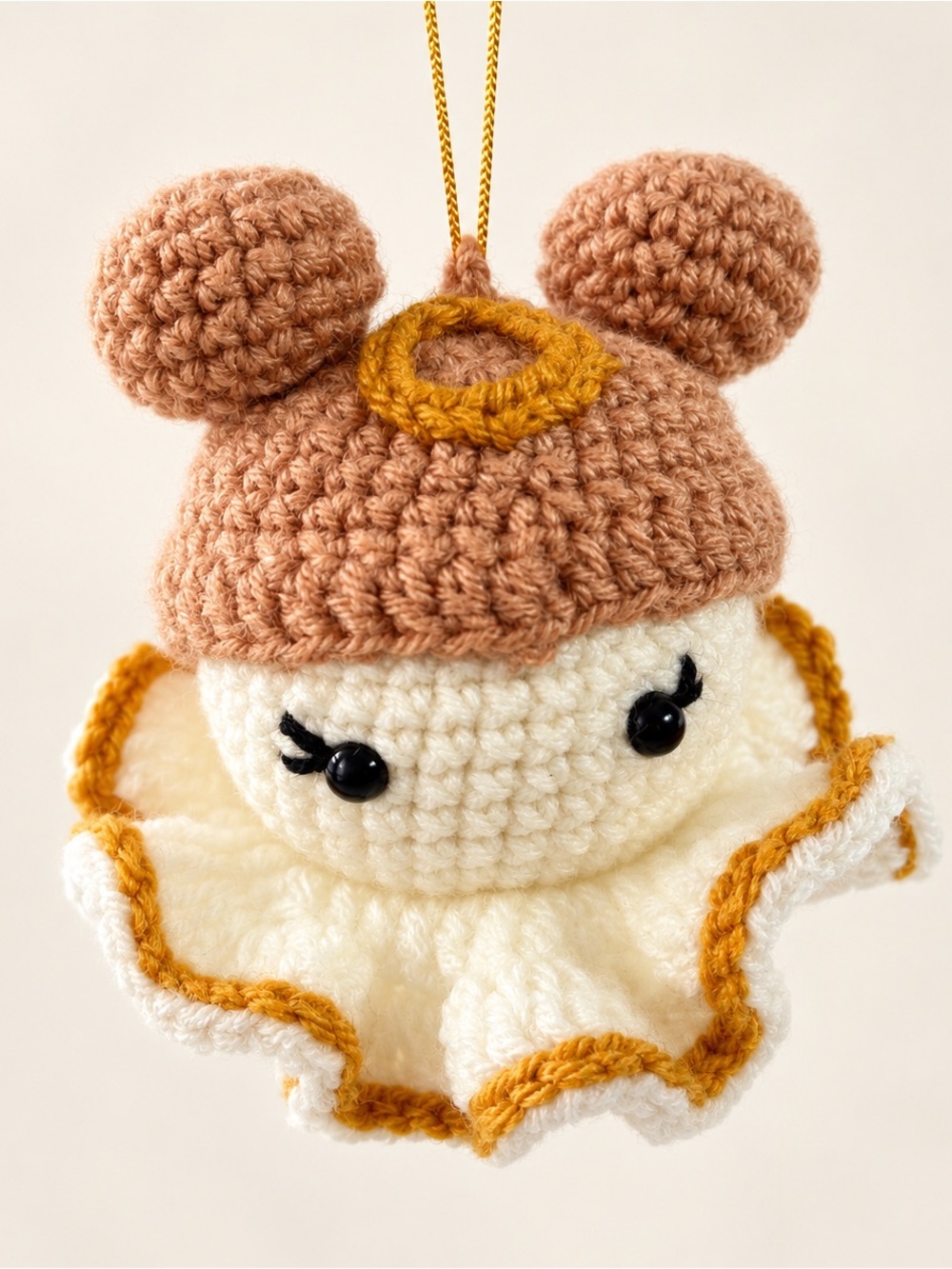 Handmade Angel Christmas Bauble Crochet Amigurumi Ornament